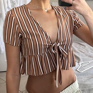 Tie crop top